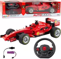 Lean Toys Nuotoliniu būdu valdomas lenktyninis automobilis 1:12 su šviesomis ir garsais