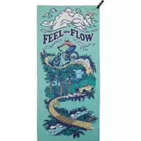 Rankšluostis PackTowl PT Personal Body Flow Print - Body - Žalia