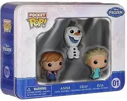 Funko Pocket POP! Ledo šalis Elsa Anna Olaf 3 vnt. pakuotė