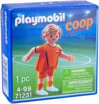 PLAYMOBIL 71231 Futbolininkas Oranžinis Coop