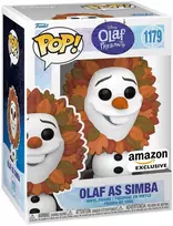 FUNKO POP! Vinilinė figūrėlė: Disney Olaf Present - Olaf as Simba, 9 cm