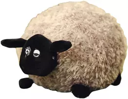 Lean Toys Pliušinė avytė su garbanota vilna, šviesiai ruda, 20 cm