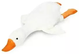 KNYGA Pliušinė žąsis pagalvė, ilgis 52 cm.
