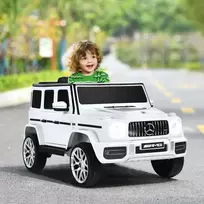 Promotions Elektrinis vaikiškas automobilis, Mercedes-Benz G63, 105.5x62x54.5 cm, Baltas