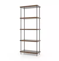 KNYGA Promotions Ekrano Stovas, 5 Pakopų, 59.7x29.2x147.3 cm, Rudas