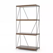 KNYGA Promotions Daugiafunkcis eksponavimo stovas, 59.1x29.2x147.3 cm, Rudas
