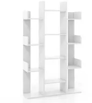 KNYGA Promotions Knygų lentyna, medžio formos, 86,4x25,4x141 cm, balta