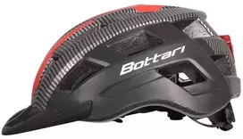 Dviratininkų šalmas Bottari 94004RB, juodas/raudonas, L/XL
