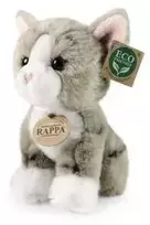 Pliušinis katinas Rappa pilkas 18 cm EKOLOGIŠKAS