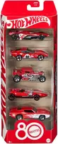 HOT WHEELS penkių automodeliukų rinkinys Mattel 80 (JGK08)