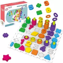 Woopie Montessori Dėlionė - Mokomasis Žaidimas su Rašmenimis ir Skaičiais - 139 Elementai