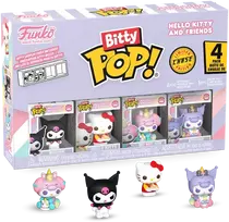 FUNKO Bitty POP! Figūrėlių rinkinys: Sanrio: Hello Kitty - Kuromi, ~3 cm (4 vnt.)