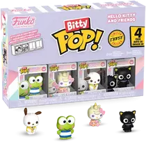 FUNKO Bitty POP! Figūrėlių rinkinys: Sanrio: Hello Kitty - Keroppi, ~3 cm (4 vnt.)