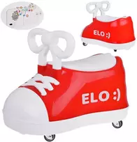 Jokomisiada Raudona SNEAKER Elo :) - RIDE ON batas Super besisukantis + muzika SP0813