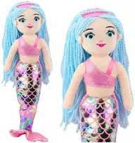 Lean Toys Pliušinė undinėlė su holografiniu uodegos efektu 48 cm