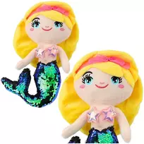 Lean Toys Minkšta žaislinė undinėlė su žvyneliais 30 cm