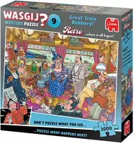 Dėlionė Wasgij – Retro paslaptis – 9 puikus traukinio apiplėšimas! (1000 vienetų) (1110100504)