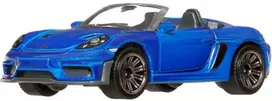„Matchbox Moving Parts“ automobilis „Porsche 718 Spyder RS 2024“ tamsiai mėlynas automobilis