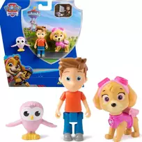 Paw Patrol 3 figūrėlės Skye Alex Porter ir Owl Adventure Bay