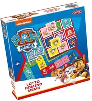 „Tactic PAW Patrol“ 3 viename: Memo, Lotto, Domino, 4 metai
