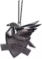 Nemesis Now Hario Poterio varno nagų skiauterė (sidabro) kabantis ornamentas 7 cm