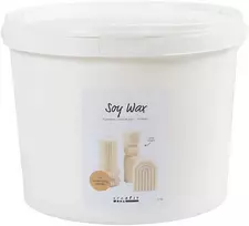 „Creativ Company“ – sojų vaškas, kreminės spalvos, laisvai stovinčioms žvakėms, 5kg / 1 pakuotė (73479)