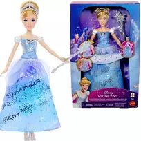 Mattel Disney Princess „Disney“ princesės interaktyvi Pelenės lėlė su šviesa ir garsu, užburta baliaus suknelė