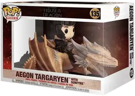 FUNKO POP! Vinilinė figūrėlė: Game of Thrones: House of the Dragon - Aegon Targaryen with Sunfyre, 14 cm