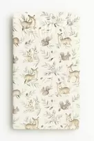 My Sweet Baby Paklodė kūdikiui su miško gyvūnais, medvilninė, 120x60 cm, alyvuogių spalvos