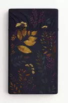 My Sweet Baby Paklodė tamsiai mėlyna su gėlių raštu, medvilninė, 120x60 cm