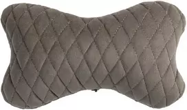 Automobilio sėdynės galvos atramos pagalvė EVAtech 27x16 cm - pilka / pilkos siūlės