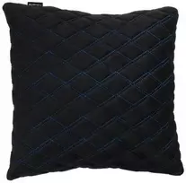 Automobilio pagalvė EVAtech 40x40 cm - juoda / mėlynos siūlės