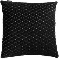 Automobilio pagalvė EVAtech 40x40 cm - juoda / baltos siūlės