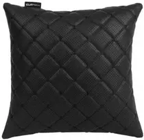Automobilio pagalvė EVAtech ECO 30x30 cm - juoda / juodos siūlės