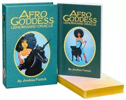 Us Games Systems Orakulo kortų rinkinys - Afro Dievo Lenormand 37 Kortos su Gidu