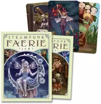 Taro kortų rinkinys - Llewellyn Steampunk Faerie 78 Kortos, 225 Puslapių Knyga