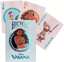 Kortų Žaidimas - Disney Vaiana Bicycle Kaladė 52 Kortos su Džokeriais