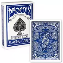 Card Shark Kortų Žaidimas - Phoenix Kazino Kokybės Pokerio Dydis 63.5 x 88.9 mm Mėlynos