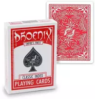 Card Shark Kortų Žaidimas - Phoenix Empire's Finest Pokerio Dydžio Raudonos Kortos 63.5 x 88.9 mm