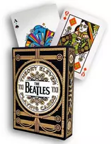 Theory 11 Kortų Žaidimas - The Beatles Speciali Išleidimo 52 Kortos su Džokeriais Juodos spalvos
