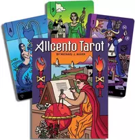 Us Games Systems Taro kortų rinkinys - Allcento 100 Kortų Iliustruotas Vadovas Juodais Kraštais