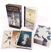 Us Games Systems Taro kortų rinkinys - Tempest Tarot Deck 78 Kortos ir 72 Puslapių Gidas, 12.5x7.5x3.5 cm