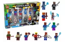 Figūrėlės Minecraft Happy People, 12 vnt.