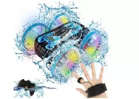 RC automobilis su garso ir šviesos efektais , važiuojantis vandeniu Tornado Stunt Car, Happy people CAR2