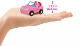 Mattel Barbie Mini BarbieLand lėlė su transporto priemone HYF43