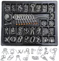 Oem Metalinė dėlionė A tipo 8 vnt, - Vielos dėlionės - Loginė dėlionė