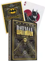 Theory 11 Kortų Žaidimas - Batman 85-ojo Jubiliejaus Kaladė 52 Kortos + 2 Džokeriai Juoda/Geltona/Sidabrinė