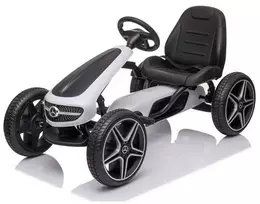 Toycars Go-Kart, MERCEDES Go-Kart, 112x58x62 cm, Baltas