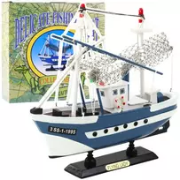 Medinis žvejybinis laivo modelis „Flying Lady“ 24x23,5 cm