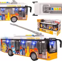 Malplay Žaislinis miesto autobusas su šviesa, garsu ir atsidarančiomis durimis